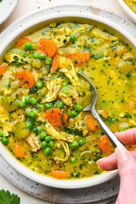 Anti Inflammatory Turmeric Chicken Soup