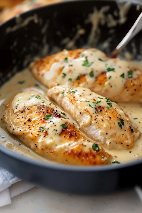 Savor the rich and comforting flavors of this Creamy Garlic Parmesan Chicken! This one-pan dish combines tender chicken with a velvety garlic parmesan sauce that’s irresistible. Perfect for busy weeknights or a cozy weekend dinner.

#CreamyChicken #GarlicParmesan #OnePanMeals #EasyDinner #ComfortFood #WeeknightDinner #ChickenRecipes #QuickMeals #ParmesanChicken #HomemadeCooking #Foodie Creamy Garlic Parmesan Chicken, Creamy Parmesan Chicken, Garlic Parmesan Sauce, Seared Chicken Breast, Cozy Weekend, Weekend Dinner, Creamy Parmesan, Parmesan Sauce, Garlic Parmesan Chicken