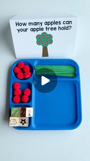 Apple Hole Punch Activity, Apple Small Group Activities Preschool, Apple Games For Kids, Apple Science Preschool, Preschool Apple Week, Small Group Activities Preschool, Apple Math Centers, Preschool Apples, Preschool Apple Theme