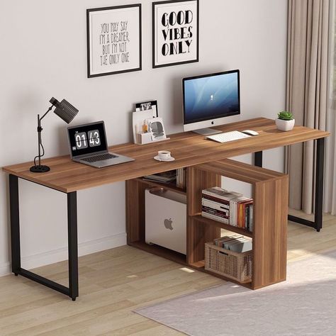 Extra Long Table, 2 Person Desk, Studio In Casa, Two Person Desk, Crafting Table, Training Table, Computer Desks For Home, Books Decor, Home Office Table