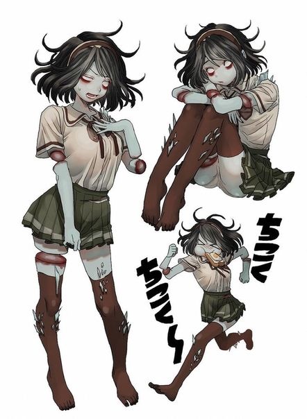 Photo Dream Drawings, Dead By Daylight Fanart, Anime Zombie, Zombie Drawings, Arte Zombie, Cute Zombie, Zombie Art, Anime Monsters, Apocalypse Survival