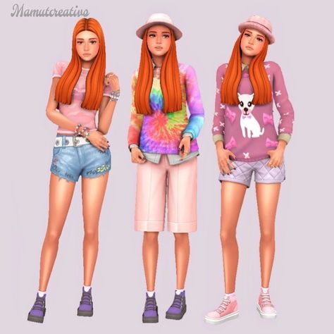 Sims 4 High School, Vanilla Outfits, Cc Lookbook, Sims Lookbook, Sims Outfits, Cc Furniture, Sims 4 Teen, Sims 4 Characters, High School Years