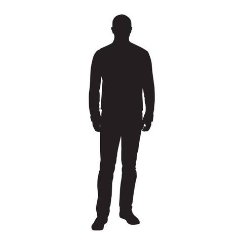 Man Standing Silhouette, Man Silouhette, Person Silhouette Standing, Guy Silhouette, Vector Illustration People, Picture Of A Person, Person Silhouette, Man Silhouette, Free Man