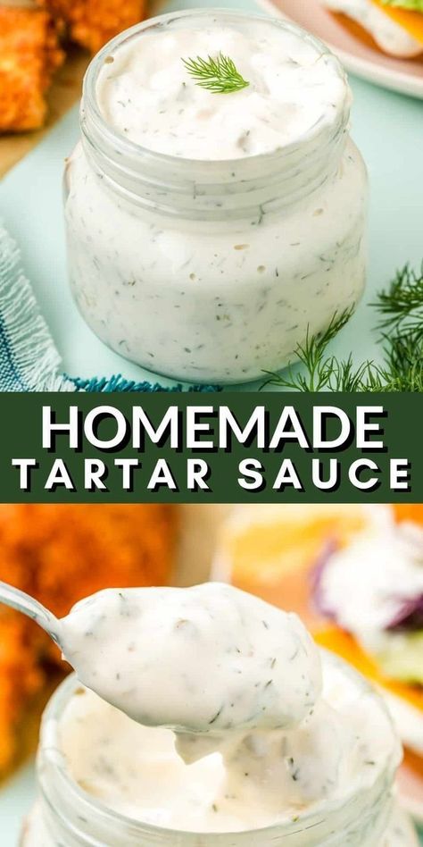 This versatile Homemade Tartar Sauce is a delicious addition to any meal, whether paired with fish, chicken nuggets, or sandwiches and wraps. With just 10 minutes of mixing and 30 minutes to let the flavors meld, it's quick and easy to prep. Made with robust ingredients that harmonize seamlessly, this Tartar Sauce enhances the flavor of any dish it accompanies. Try this now! Homemade Tartar Sauce Easy, Make Tartar Sauce, Easy Tartar Sauce, Tartar Sauce Recipe, Inspired Taste, Sandwiches And Wraps, Easy Dipping Sauce, Sauce Tartare, Homemade Tartar Sauce