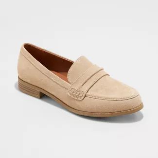 Shop for loafers online at Target. Free shipping on purchases over $35 and save 5% every day with your Target REDcard. Comfortable Loafers, Loafers Online, Taupe Color, Suede Loafers, Black Slip Ons, Universal Thread, Penny Loafers, Loafers For Women, Leather Heels