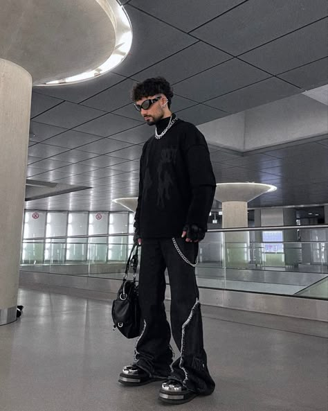 Cyberpunk Guy Outfit, Men’s Cyberpunk Outfit, Men Cyberpunk Fashion, Techcore Outfit, Cyberpunk Y2k Outfit, Cyberpunk Aesthetic Outfit Male, Cyberpunk Male Outfit, Cybertech Fashion, Techno Outfit Men