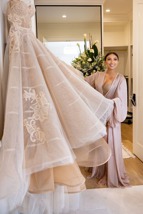 Jeanie Mai, Nude Wedding Dress, Wedding Dress Elopement, Jeannie Mai, Jeezy, Vogue Wedding, Intimate Wedding Ceremony, Wedding Reception Dress, Groom Wear