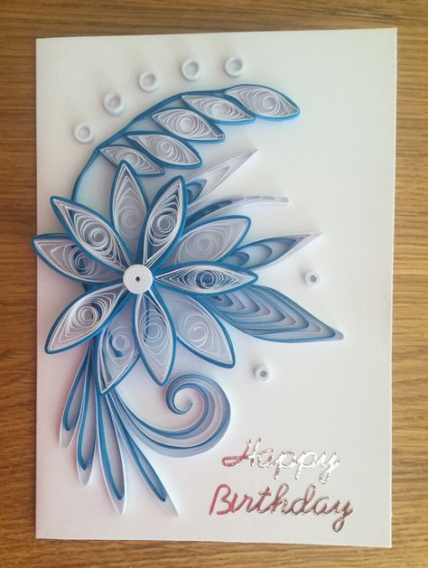 Quilling Patterns Tutorials, Quilling Birthday Cards, Diy Quilling Crafts, Quilling Flower Designs, Neli Quilling, Rolled Paper Art, Quilling Work, Paper Flower Art, Quilling 3d