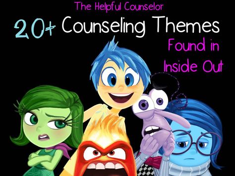 Inside Out Themes Counseling Kids, Elementary Counseling, Counseling Lessons, Guidance Lessons, Elementary School Counseling, Social Thinking, Counseling Psychology, School Social Work, Mindy Kaling