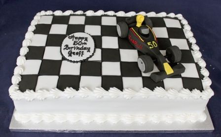 Checkered Flag Cake, Checkered First Birthday Cake, Checkered Cake Design, Checkered Flag Birthday Cake, Black And White Checkered Cake, Square Checkerboard Cake, Checkered Cake, Flag Cake, Mad Hatter Party