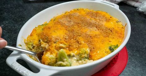 Make-Ahead Broccoli Rice Casserole (With Video) - Pudge Factor Can You Freeze Broccoli, Chicken Rice Broccoli Casserole, Rice Broccoli Casserole, Freeze Broccoli, Chicken Rice Broccoli, Broccoli Cheese Rice Casserole, Easy Broccoli Casserole, Broccoli Cheddar Casserole, Broccoli Cheese Rice