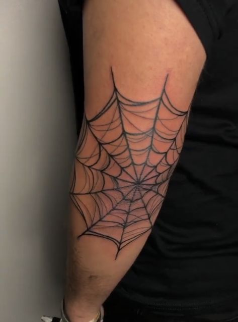 Spider Web Tattoo Elbow Men, Spiderweb Elbow Tattoo Women, Pajeczyna Tattoo, Spider Net Tattoo, Spiderweb Tattoo Shoulder, Knee Spider Web Tattoo, Spider Web Shoulder Tattoo, Elbow Spider Web Tattoo, Spider Web Tattoo Knee