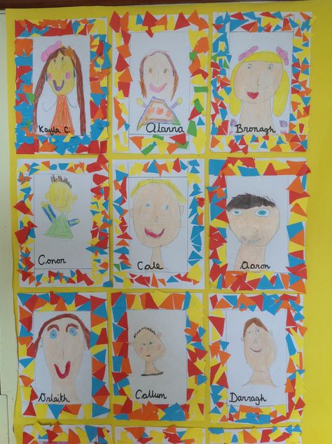 Senior Infants Art, Senior Infants Classroom, Senior Infants, Self Portait, Infant Art, Self Portrait Art, Infant Classroom, Teaching Lessons, Primary Teaching