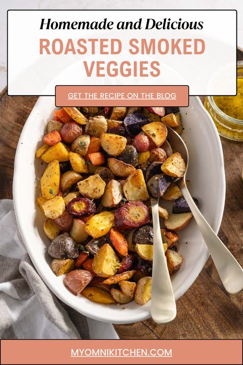 Smoker Vegetable Recipes, Smoker Veggies, Best Veggies For Roasting, Veggies In Smoker, Traeger Vegetable Recipes, Smoked Vegetables, Rainbow Carrots, Lemon Herb, Vegetable Peeler