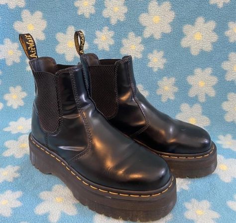 Dr. Martens Platform Chelsea Boots #drmartens #docs #boots #grunge #goth Dr Martens Platform Chelsea Boots, Dr Martens Platform Boots, Docs Boots, Boots Grunge, Dr Martens Platform, Platform Chelsea Boots, Grunge Goth, Platform Boots, Dr. Martens