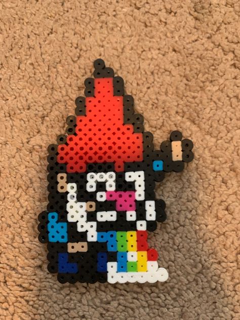 Perler Bead Person, Funny Perler Beads Ideas, Heartstopper Perler Beads, Small Perler Ideas, Small Fuse Bead Ideas, Stranger Things Perler Beads, Mushroom Perler Beads, Funny Perler Beads, Among Us Perler Bead Pattern