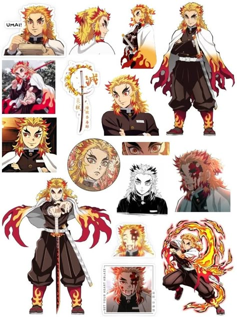 Giyu Stickers Printable, Rengoku Printable, Rengoku Stickers Printable, Demon Slayer Journal Stickers, Kny Stickers Printable, Demon Slayer Stickers Printable, Anime Stickers Demon Slayer, Demon Slayer Journal, Kny Stickers