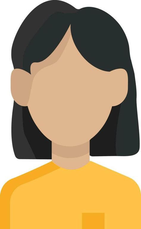 icon colored woman young girl avatar with short haircut black hair in a yellow sweater faceless Haircut Black Hair, Short Haircuts Black Hair, Custom Illustrated Family Portrait, Short Hair Drawing, Yellow Portrait, Girl Avatar, Cartoon Characters As Humans, Personalized Caricature, Short Black Hairstyles