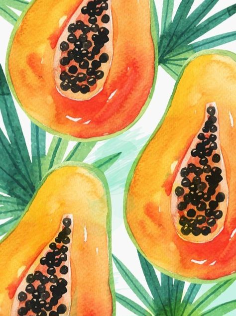 Tropical Fruit Painting, Avocado Watercolor, Fruit Art Drawings, Fruit Watercolor, Avocado Art, Posca Art, Fruit Painting, Watercolor Art Lessons, Arte Inspo