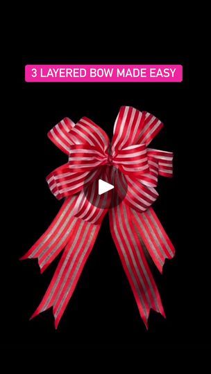 31K views · 549 reactions | SIMPLE and EASY 3 LAYERED BOW Using Wired Ribbon! #mariescookncraft #diy #bows #crafting #fyp #fbreels23 #fbreelsvideo #reelsfb #reelsvideo #reelsviral #ribbon #christmasdecor | Marietta Ramos | Marietta Ramos · Original audio Bow Wired Ribbon Diy, Wire Edged Ribbon Bow Diy, Layered Bows Diy, Easy Christmas Bows Diy, Wire Ribbon Bow Diy, Diy Ribbon Bows, Layered Bow, Making Bows, Bows Diy Ribbon