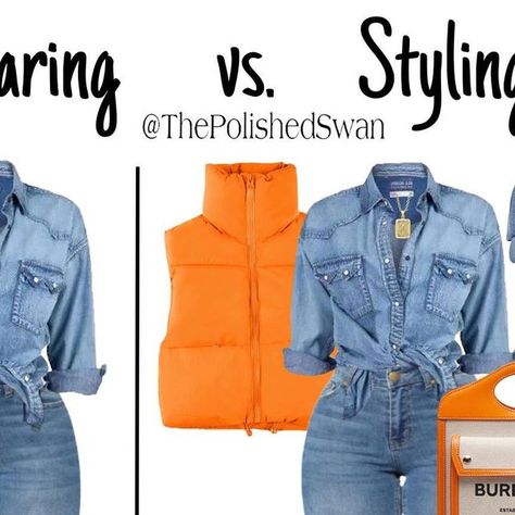 The Polished Swan™️ | Outfit Ideas on Instagram: "#puffervest #cuteoutfit #boots👢 #brownoutfits #turtlenecktop #wearingvsstyling #falloutfitideas #fallfashion2023 #womensoutfit #skinnyjeans #orangeoutfit Denim outfit, wearing Vs styling, cute clothes, stylish fashion, what to wear, lots, outfit ideas for women, puffer vest, fall fashion 2023, outfit ideas for women, mom style inspo, outfits for women, wearable outfit ideas, wearable outfit ideas for women, orange outfit" Women Puffer Vest, 2023 Outfit Ideas, Fall Fashion 2023, Puffer Vest Outfit, Fashionably Late, Orange Outfit, Winter 23, Outfit Ideas For Women, Brown Outfit