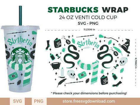 Slytherin Harry Potter Starbucks Wrap SVG - Store Free SVG Download Slytherin Starbucks Cup, Slytherin Svg Files Free, Cricut Noel, Hogwarts Svg, Starbucks Wrap Svg, Christmas Starbucks, Starbucks Birthday, Starbucks Wrap, Starbucks Cup Design