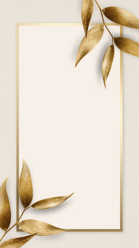 Leaves Frame, Gold Wallpaper Background, Wedding Invitation Background, Photo Frame Wallpaper, Olive Leaves, Invitation Background, Gold Frames, Rose Frame, Theme Background