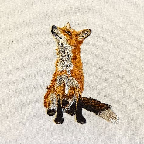 This complete kit comes with everything you need to embroider this beautiful fox, a regular to British cities and countryside. This kit is suitable for experienced stitchers and beginners who have sewn before. The instruction booklet has full colour pages of highly detailed instructions, so you will find this pattern relaxing and simple to make. Included in the kit are: A 6" wooden hoop Pre-printed fabric pattern A choice of natural linen or white cotton fabric Mercerised cotton embroidery threa Embroidery Fox Pattern, Fox Embroidery Pattern, Fox Sewing, Colour Pages, Embroidery Animals, Fox Quilt, Fish Embroidery, Embroidered Animals, Textile Art Embroidery