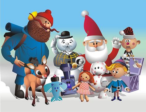 Santa, Rudolph And Misfit Toys | by kennetzel Island Of Misfit Toys, Hulk Character, Rudolph Red Nosed Reindeer, Rudolph Christmas, Misfit Toys, Christmas Parade, Animated Christmas, Christmas Yard, Office Christmas