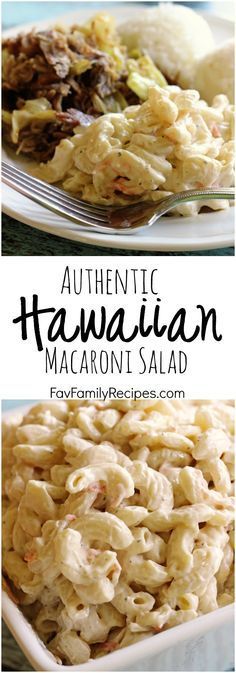 Authentic Hawaiian Macaroni Salad aka "Mac Salad" - When living in Hawaii I ate this all the time, serioulsy, this is the real deal. A no-frills, creamy mac salad that is the perfect side dish for any BBQ or Luau. Low Carb Vegan Breakfast, Hawaiian Macaroni Salad, Mac Salad, Hawaiian Food, Macaroni Salad, Bbq Pork, Perfect Side Dish, Breakfast Casserole, Tortellini