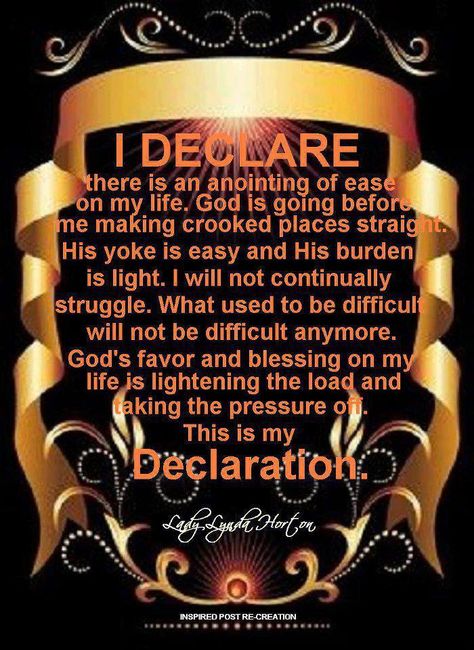 I DECLARE & DECREE... Decree And Declare Prayer, Surrender Prayer, Declare And Decree, I Decree And Declare, Decree And Declare, Declaration Prayers, Power Thoughts, Deliverance Prayers, I Declare