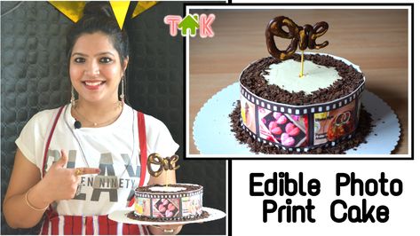 Edible Photo Print Cake | How to make Photo Cake at Home | Simple way to make Chocolate Photo Cake Photo Print Cake, Cake At Home, How To Make Photo, Chocolate Photos, Home Simple, Make Photo, Cake Cake, Photo Cake, Photo Tips