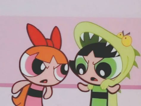 Powerpuff Girls Pfp, Buttercup Aesthetic, Blossom And Buttercup, Powerpuff Girls Buttercup, React Pics, Power Puff Girl, Powerpuff Girls Fanart, Girls Pfp, Rowdyruff Boys