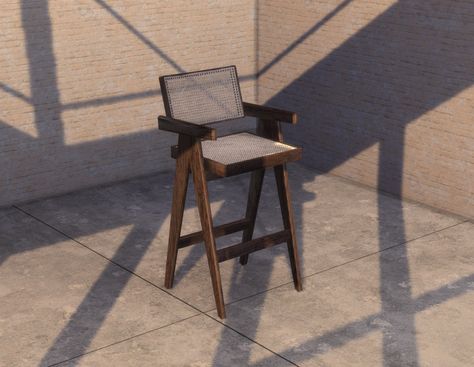 The Loft Barstool | Nordica-sims on Patreon Sims 4 Bar Chair Cc, Sims 4 Barstool, Sims Bar, Sims 4 Cc Chair, Sims Patreon, Sims 4 Kitchen, Cc Folder, Muebles Sims 4 Cc, Cc Furniture