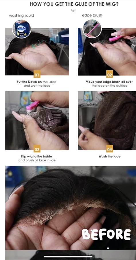 Lace Front Vs Frontal, How To Clean Lace Front Wig, Wig Tips, Wig Styling Tutorial, Diy Hair Wig, Hair Braid Patterns, Braiding Your Own Hair, Frontal Wig Hairstyles, Wig Install