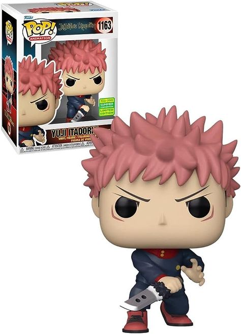 Jujutsu Kaisen Yuji Itadori, Jujutsu Kaisen Yuji, Funko Pop Collection, Brand Pop, Anime Jujutsu Kaisen, Yuji Itadori, Anime Room, Mystery Minis, Pop Figures