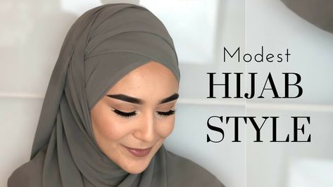 thumbnail Turban Mode, Hijab Sport, Modest Hijab, Printed Scarves, Turban Hijab, Simple Hijab, Hijab Wedding, Hijab Style Tutorial, Chiffon Hijab