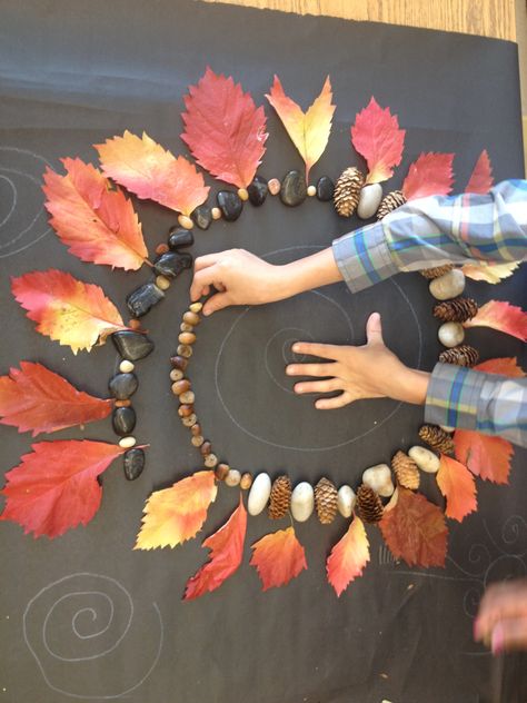 Nature's spirals and Andy Goldsworthy Goldsworthy Art, Nature Mandala, Forest School Activities, Ephemeral Art, Andy Goldsworthy, 4th Grade Art, Earth Art, Nature Artwork, Camping Art