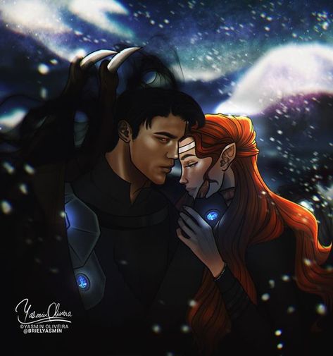 Jen on Instagram: "I’m so excited to share this wonderful commission from @brielyasmin to celebrate my Gwynriel Fanfic “Sleep, Sleep Beauty Bright.” With war looming on the horizon, Azriel and Gwyn finally decide to act on their feelings for one another. But they never have enough time; their assignments always seem to keep them apart. Az promises that they will have time, just as soon as war is done. But when Koschei curses the Shadowsinger with deathless sleep, Gwyn must race against time to Sleep Beauty, Race Against Time, Fantasy Couples, Mountain Tattoo, Just She, Sarah J Maas, Sarah J, Character Portraits, Fangirl