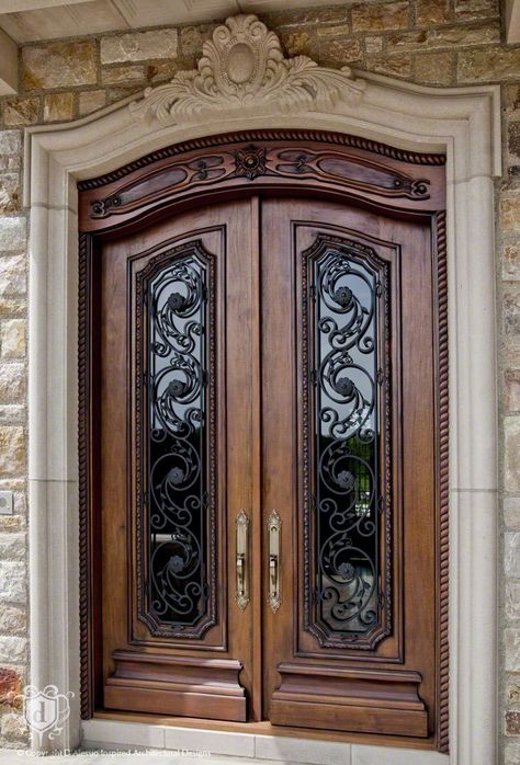 Fancy Doors, Wooden Main Door, Wooden Main Door Design, Entrance Door Design, Wooden Door Design, Main Door Design, The Chateau, Front Entry Doors, Front Door Design