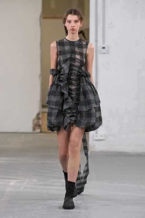 Giselle Dress, Cecilie Bahnsen, Airy Dress, Copenhagen Fashion Week, Grad Dresses, Print Trends, Feminine Dress, Gingham Dress, Spring 2024