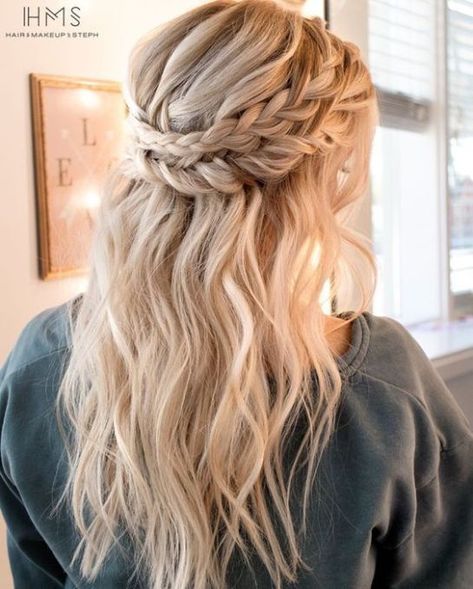 Boho Wedding Hair, Best Wedding Hairstyles, Easy Braids, Braids For Long Hair, Box Braids Hairstyles, Wedding Hair And Makeup, Half Up Half Down, Great Hair, Down Hairstyles