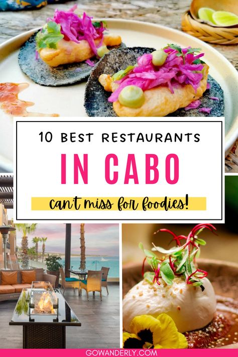 Discover the best restaurants in Cabo with options for authentic Mexican food and breathtaking views. Perfect for your Cabo vacation. Cabo San Lucas Itinerary, Best Restaurants In Cabo San Lucas, Things To Do In Cabo San Lucas, Cabo San Lucas Nightlife, Cabo Restaurants, Cabo San Lucas Restaurants, Taco Place, Cabo Vacation, The Best Tacos