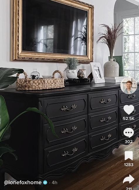 Biggest Bedroom, World Market Chair, Provincial Bedroom, La Apartment, Lone Fox, Black White Bedrooms, French Provincial Dresser, Big Bedrooms, Drew Scott