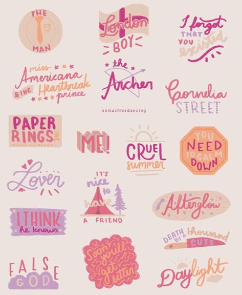 Lover Taylor Swift All Songs, Taylor Swift To Print, Lover Album Journal, It’s You And Me That’s My Whole World Taylor Swift, Lover Taylor Swift Aesthetic Poster, Lover Paintings Taylor Swift, Taylor Swift Stuff To Draw, Taylor Swift Stickers Printable Lover, Lover Drawings Taylor Swift