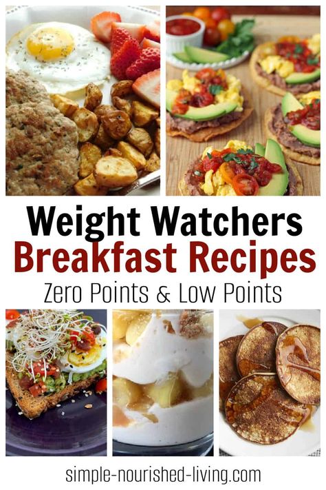 A winning collection of Weight Watchers Breakfast Recipes & Ideas with Zero Points or Low Points perfect for weekdays, weekends & meal prep, 2-Ingredient Pancakes, Egg Bites, Breakfast Muffins, Overnight Oatmeal, Tostadas, Parfaits & more. Ww Breakfast Recipes, Low Points Weight Watchers, Weight Watchers Food Points, Weight Watchers Recipes Breakfast, Weight Watchers Plan, Smart Points Recipes, Weight Watchers Meal Plans, Ww Breakfast, Ww Food