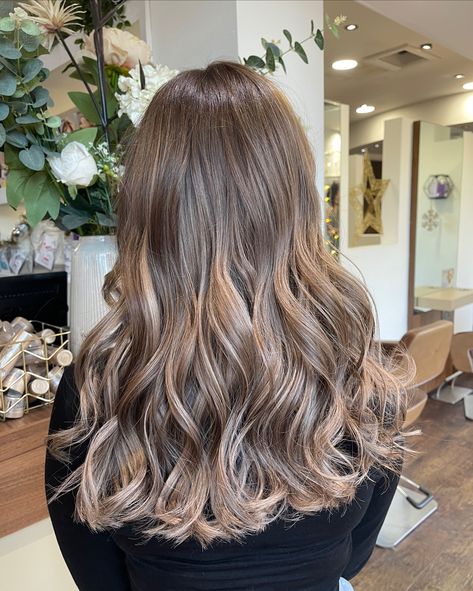 Icy Brown Hair, Icy Hair, Brown Balayage, Hair Brained, Modern Salon, Hair Transformation, Hair Art, Mode Inspiration, Brown Hair