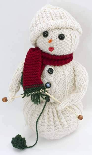 Knitted Snowman, Frost Flower, Christmas Knitting Patterns Free, Holiday Knits, Christmas Patterns, Christmas Knitting Patterns, Knitted Animals, Cascade Yarn, Yarn Projects