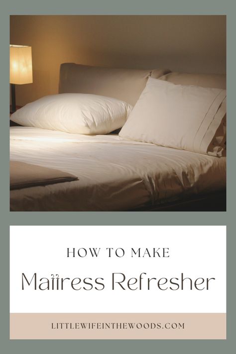 Does your mattress need a refresh? Try out this incredibly easy, two ingredient trick! Mattress Refresher, Homemade Mattress, Two Ingredient, Mattress Cleaning, How To Make Homemade, Diy Cleaning Products, How To Make Your, In The Woods, Baking Soda