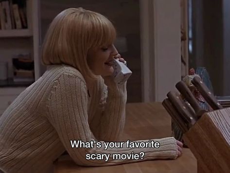 What’s your favourite scary movie? • Scream MA15+ ‧ 1996 ‧ 1h 51m • #scream #movie #movies #quote #quotes #moviequote #moviequotes #drewbarrymore Scream Movie, Movie Quote, Scary Movie, Film Stills, Scary Movies, Movie Quotes, Scream, Film, Quotes